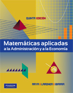 Libro | Matemáticas aplicadas a la administración y a la economía | Autor:Arya | 5ed | Libros de Matemáticas