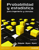Libro/eBook | Probabilidad y estadística | Autor:Walpole | 9ed | Libros de Matemáticas
